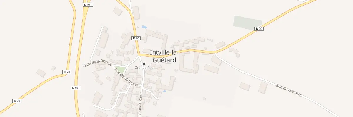 Plan du Bourg à Intville-la-Guétard