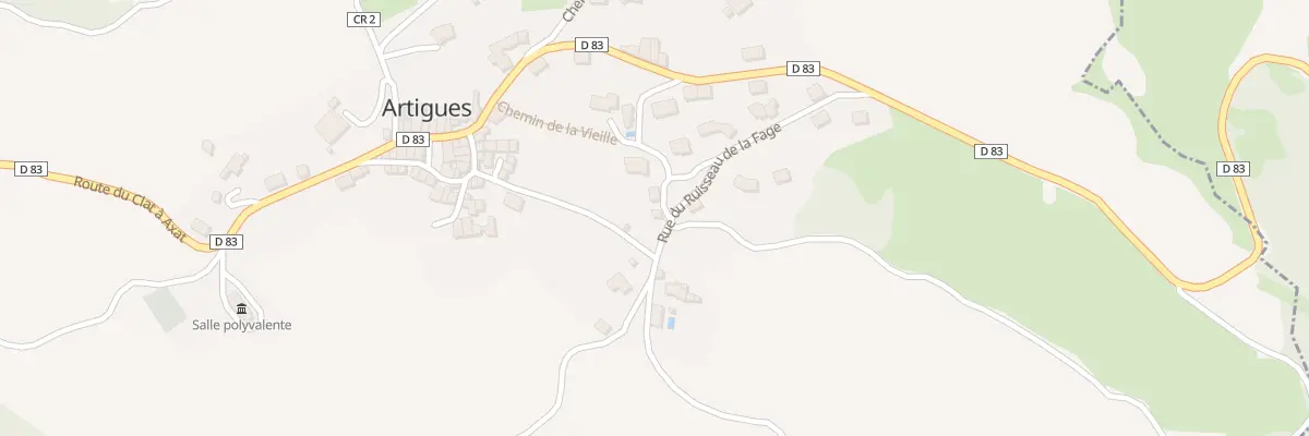 Plan du 1 Pontarrou à Artigues