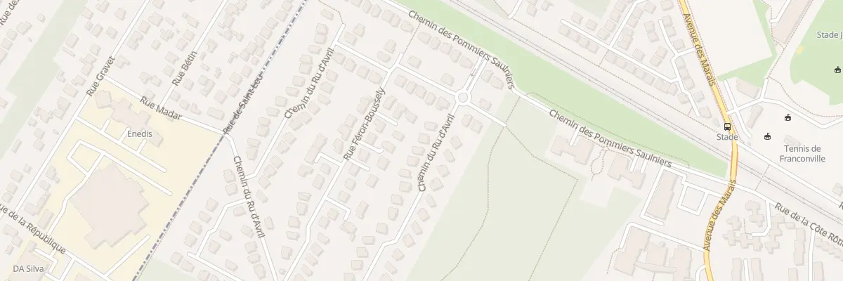 Plan du 25 Che du Rû d’Avril à Franconville