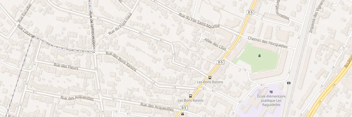 Plan du 22 All de la Pépinière à Suresnes