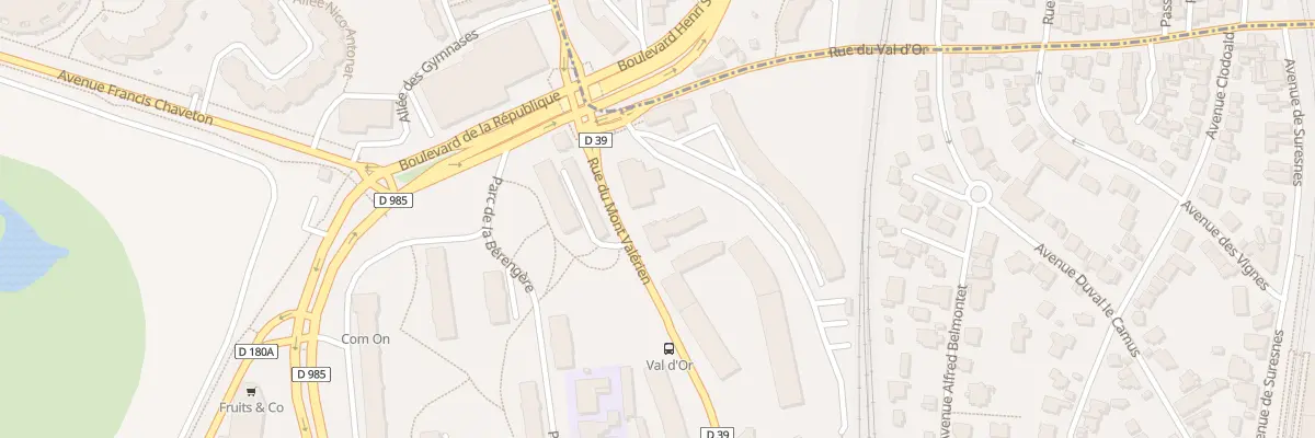 Plan du 54 Rue du Mont Valérien à Saint-Cloud