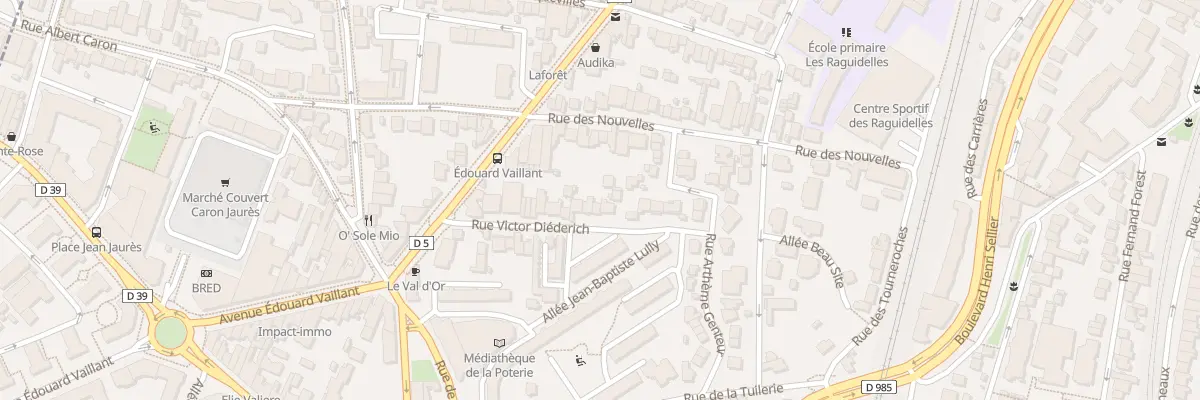 Plan du 16 Rue Victor Diederich à Suresnes