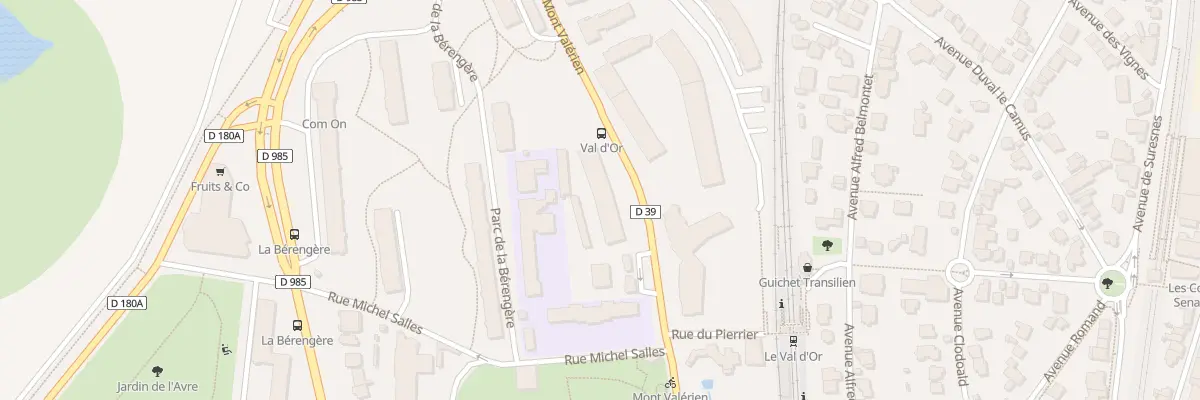 Plan du 33B Rue du Mont Valérien à Saint-Cloud