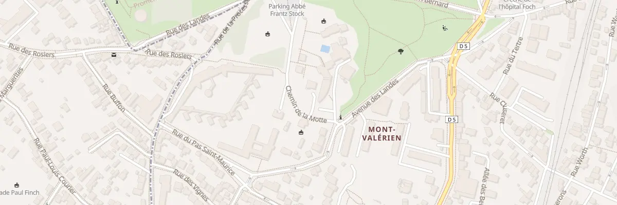 Plan du 4 Che de la Motte à Suresnes