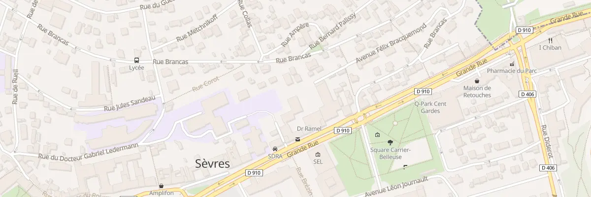 Plan du 44 Grande Rue à Sèvres