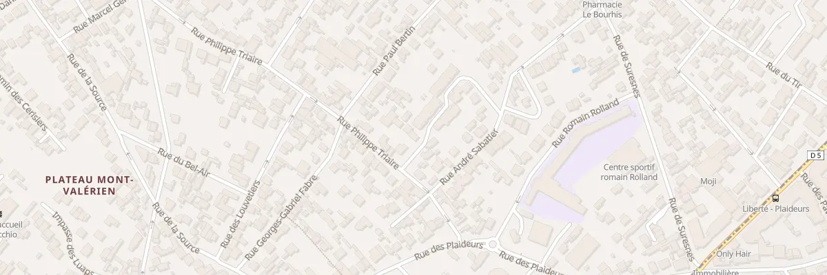 Plan du 227 Rue Philippe Triaire à Nanterre