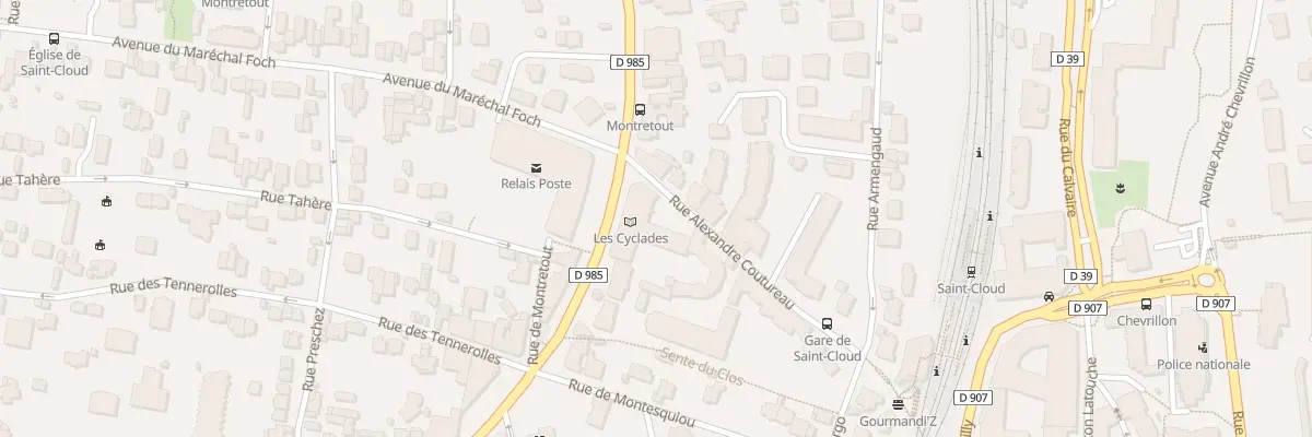 Plan du 9 Rue Alexandre Coutureau à Saint-Cloud