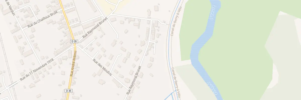 Plan du 29 Rue Raymond Brunet à Mehun-sur-Yèvre