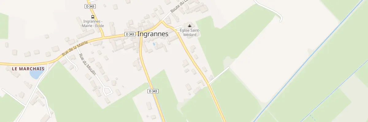 Plan du 10 Rte des Essarts à Ingrannes