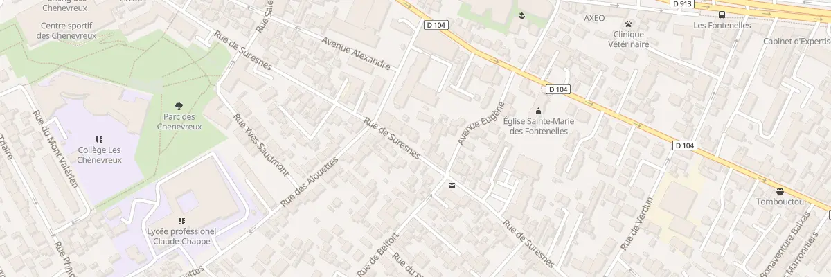 Plan du 55 Rue de Suresnes à Nanterre