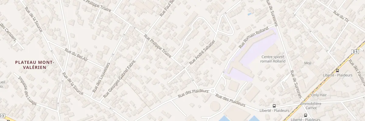 Plan du 237 Rue Philippe Triaire à Nanterre