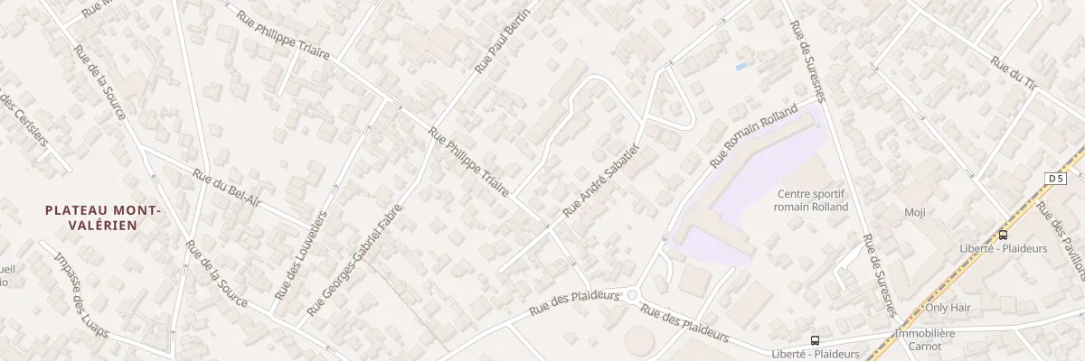 Plan du 233 Rue Philippe Triaire à Nanterre