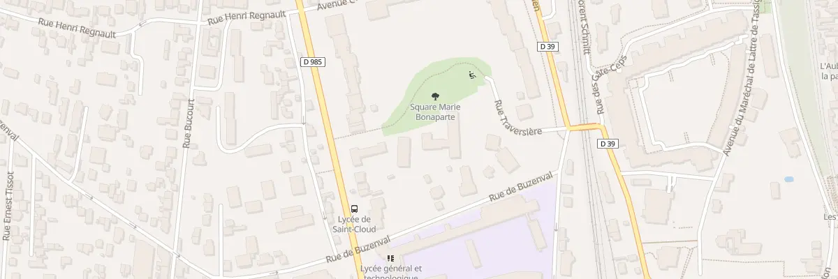 Plan du 124 Bd de la République à Saint-Cloud