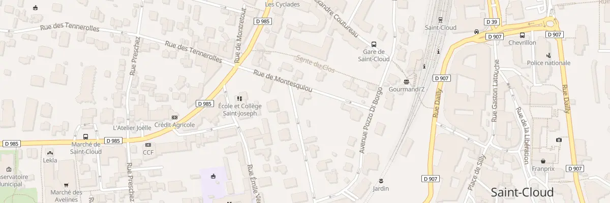 Plan du 12 Rue de Crillon à Saint-Cloud