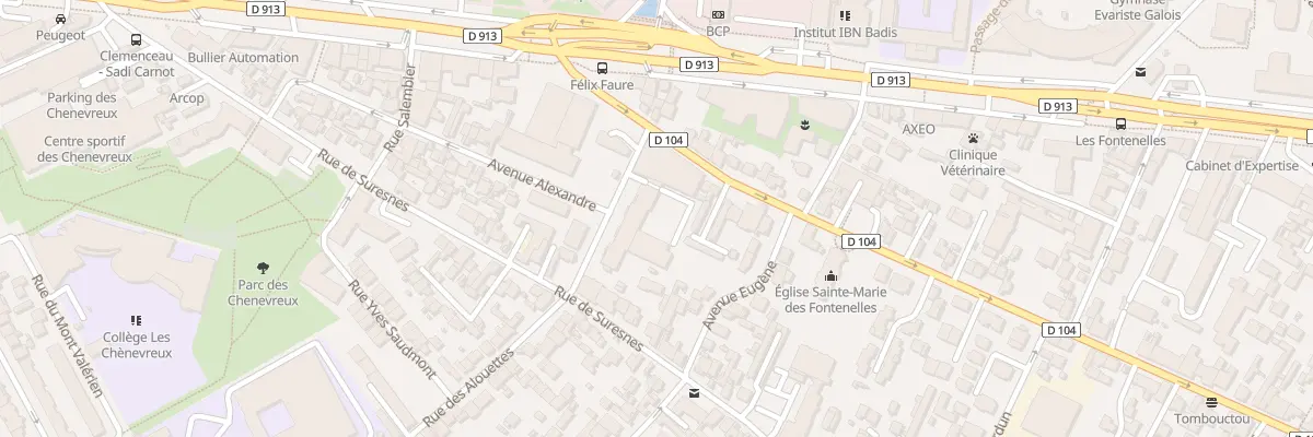 Plan du 9 Rue des Alouettes à Nanterre