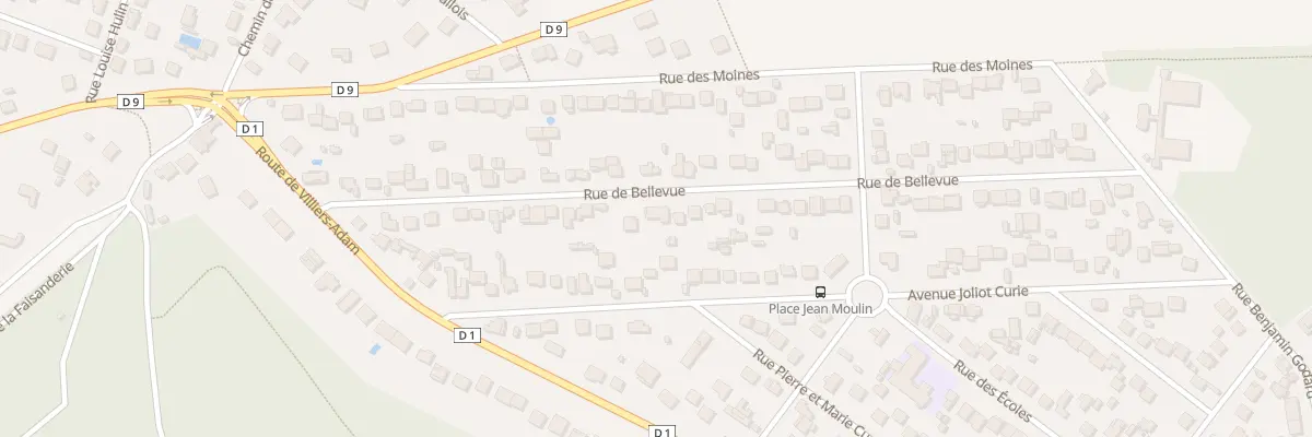Plan du 32 Rue de Bellevue à Mériel