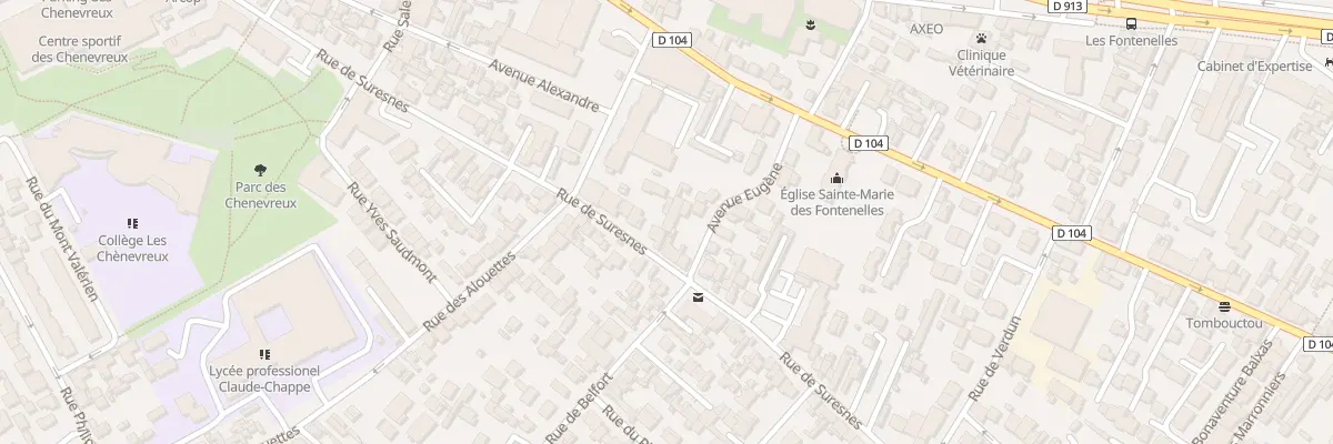 Plan du 61 Rue de Suresnes à Nanterre