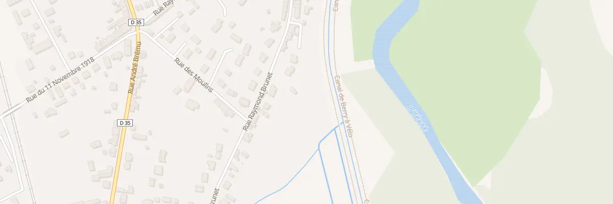 Plan du 33A Rue Raymond Brunet à Mehun-sur-Yèvre