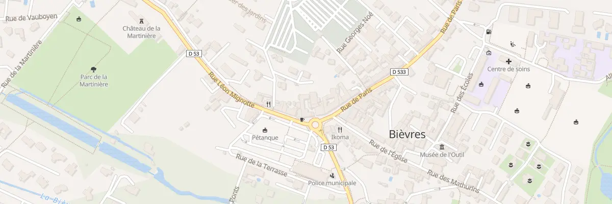 Plan du 1 Rue de Paris à Bièvres