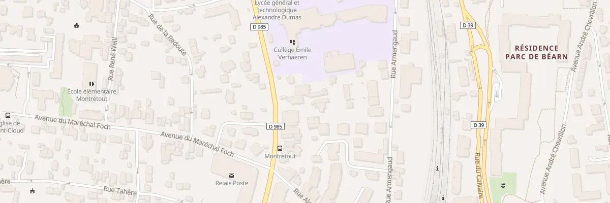 Plan du 102 Bd de la République à Saint-Cloud
