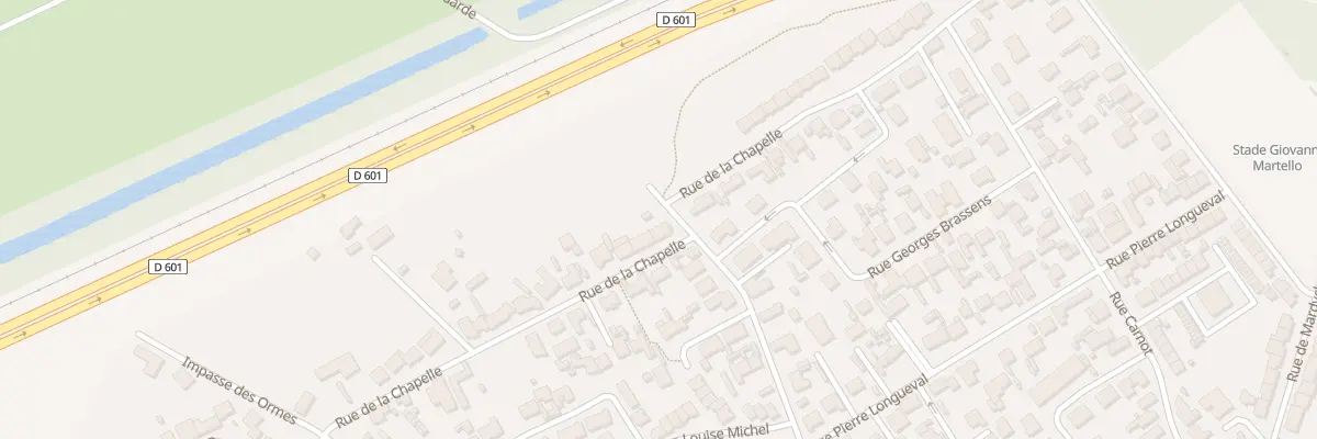 Plan du 587 Rue du Corps de Garde à Loon-Plage
