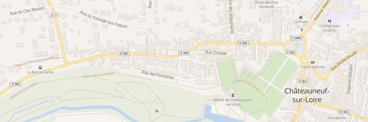 Plan du 53 Rue Bonne Dame à Châteauneuf-sur-Loire