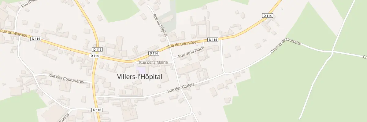 Plan du 3 Rue de la Place à Villers-l’Hôpital