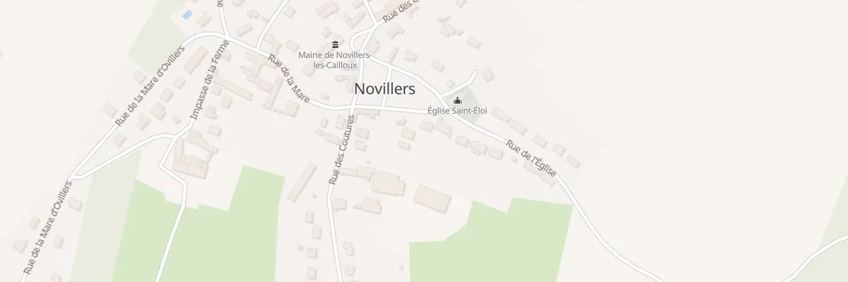 Plan du 90 Rue de l’Eglise à Novillers