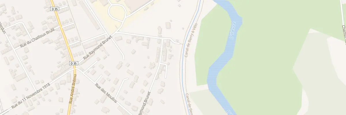 Plan du 11 Rue Raymond Brunet à Mehun-sur-Yèvre