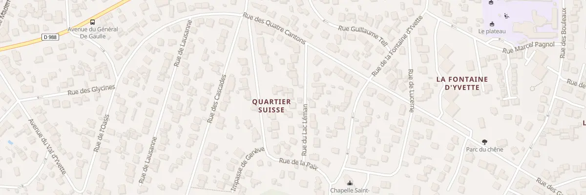Plan du 14 Rue du Lac Léman à Villebon-sur-Yvette