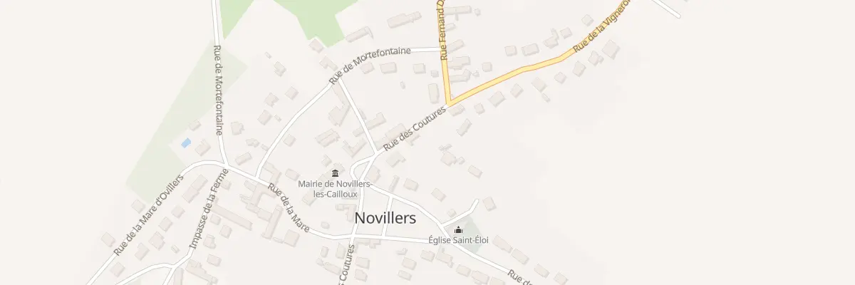 Plan du 53 Rue des Coutures à Novillers
