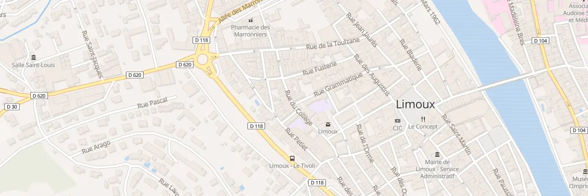 Plan du 8 Rue du Collège à Limoux