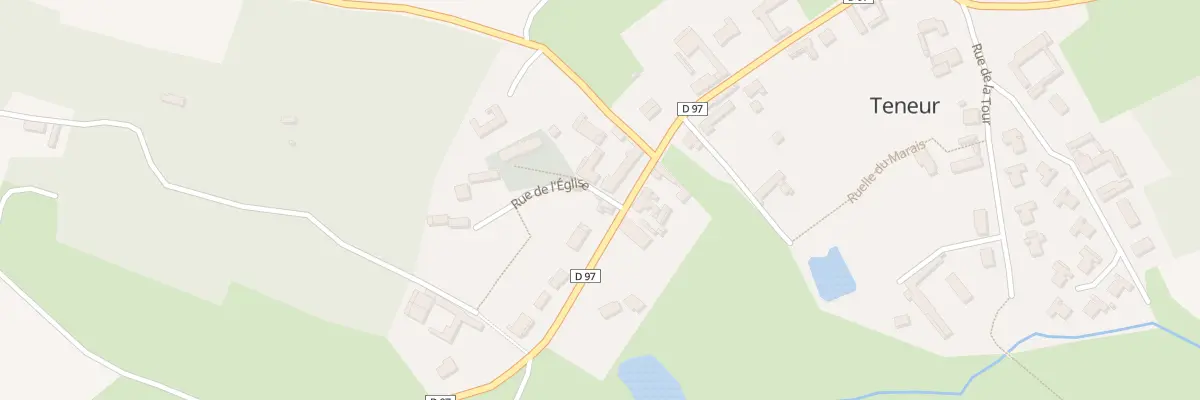 Plan du 1 Rue de l’Eglise à Teneur