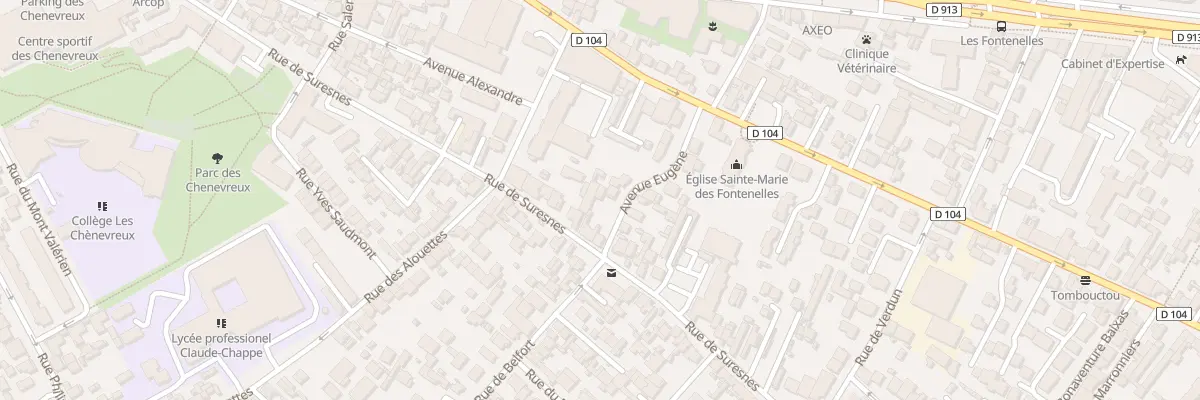 Plan du 65 Rue de Suresnes à Nanterre