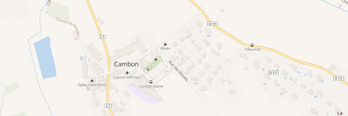 Plan du 3 Rue des Bleuets à Cambon