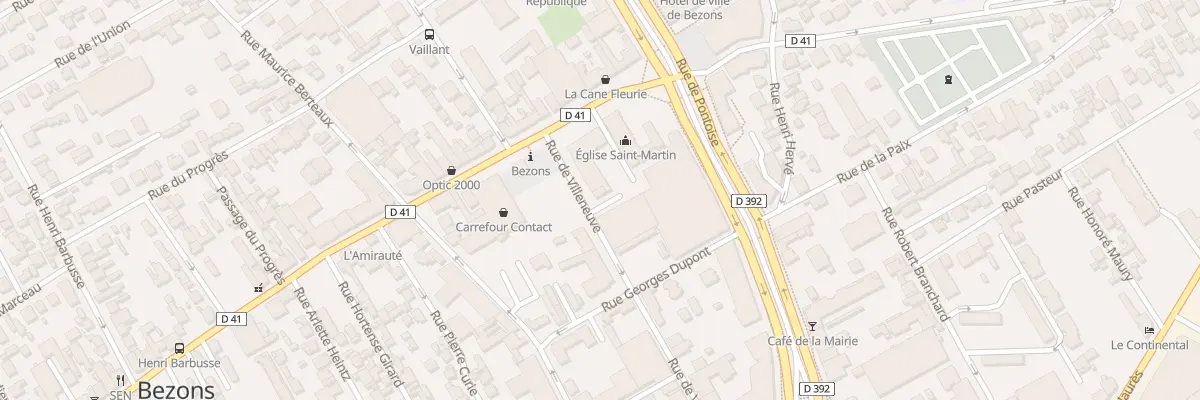 Plan du 73B Rue Edouard Vaillant à Bezons