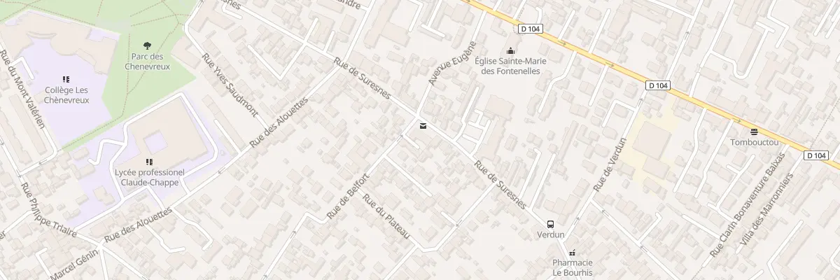 Plan du 114 Rue de Suresnes à Nanterre