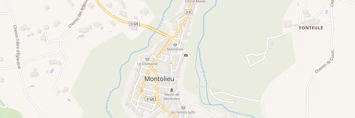 Plan du 30 Rue de la Mairie à Montolieu