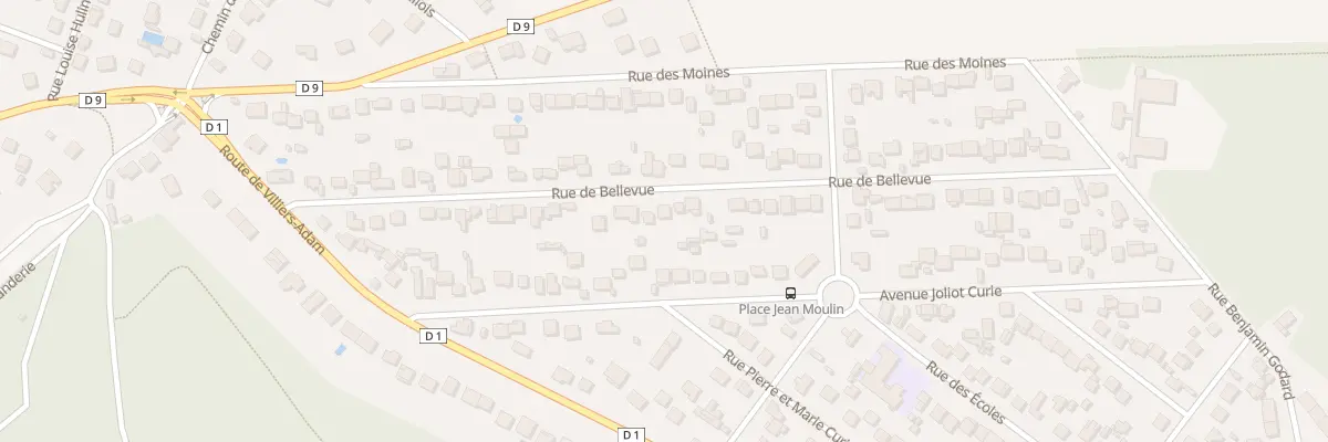 Plan du 34B Rue de Bellevue à Mériel