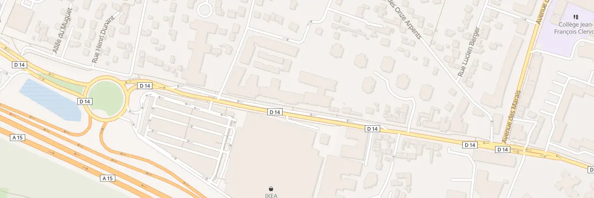 Plan du 250 Rue du Gal Leclerc à Franconville