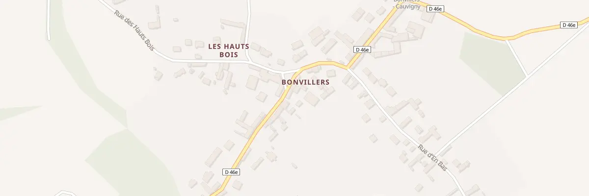 Plan du 5 Rue de Sainte Genevieve à Cauvigny
