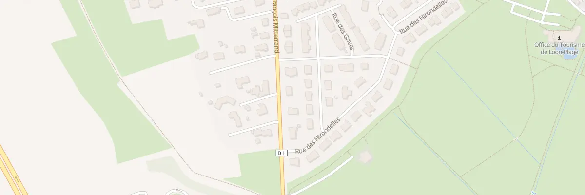 Plan du 995 Rue François Mitterrand à Loon-Plage