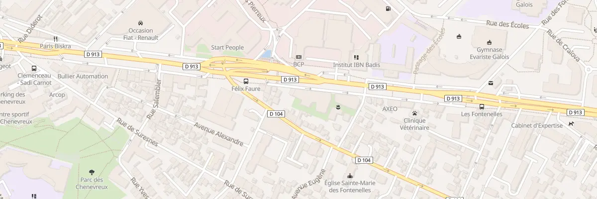 Plan du 212 Av Georges Clemenceau à Nanterre
