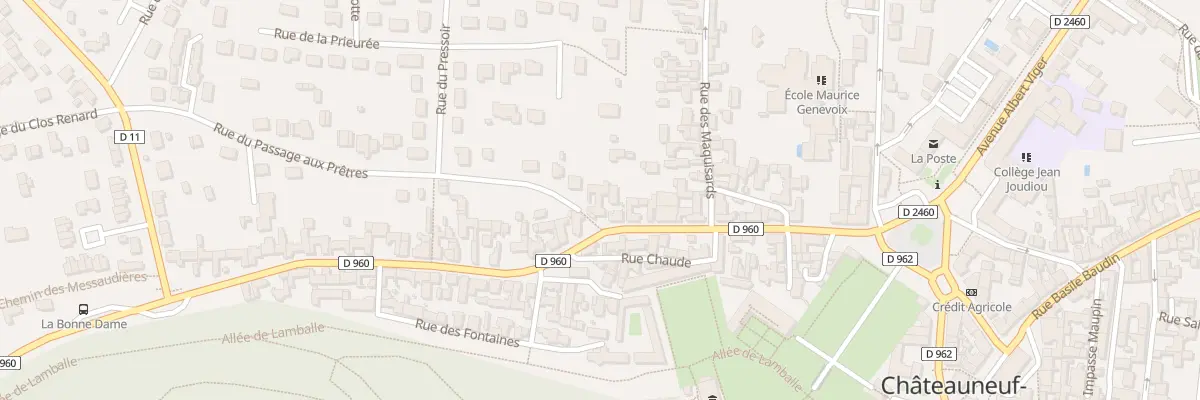 Plan du 28 Rue Bonne Dame à Châteauneuf-sur-Loire