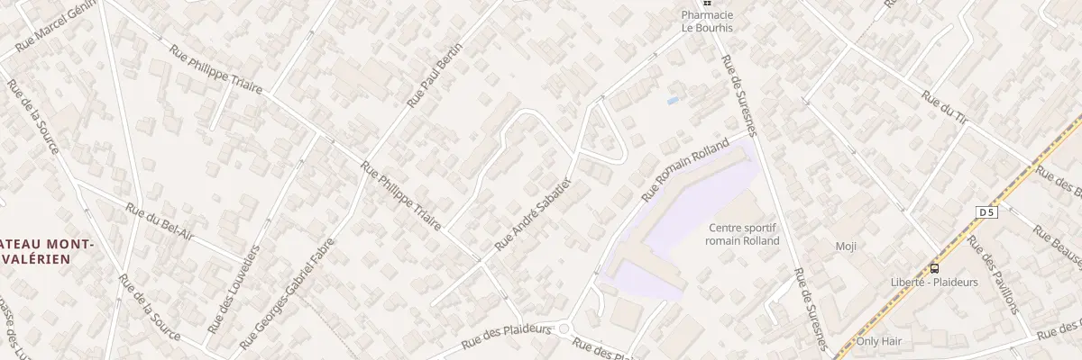Plan du 17 Rue André Sabatier à Nanterre