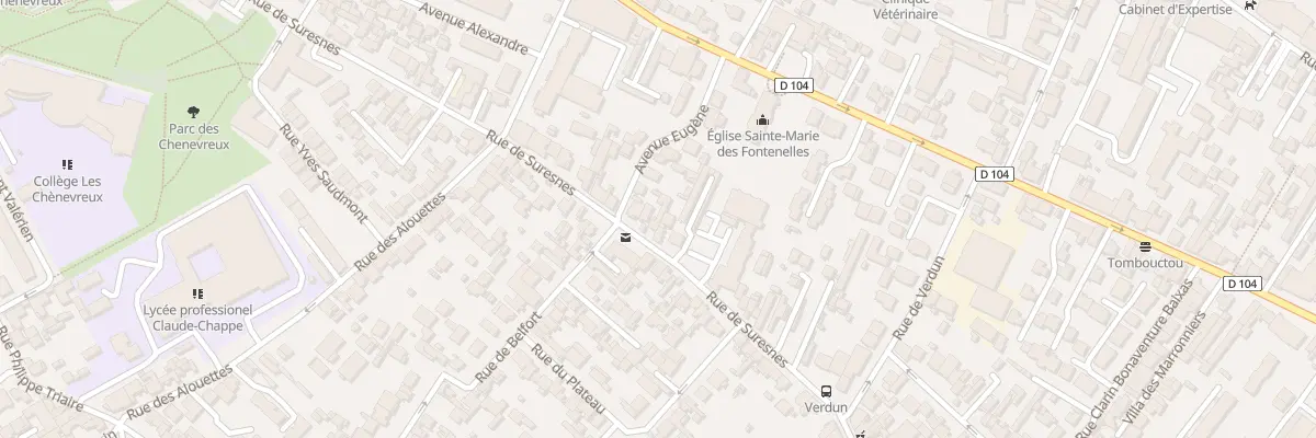 Plan du 75 Rue de Suresnes à Nanterre