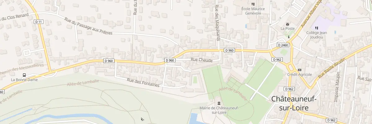 Plan du 15 Rue Chaude à Châteauneuf-sur-Loire