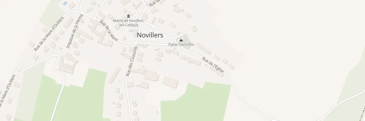 Plan du 126 Rue de l’Eglise à Novillers