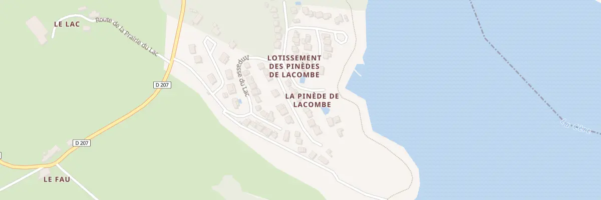 Plan du 3 Lot des Pinedes de Lacombe à Saint-Gérons