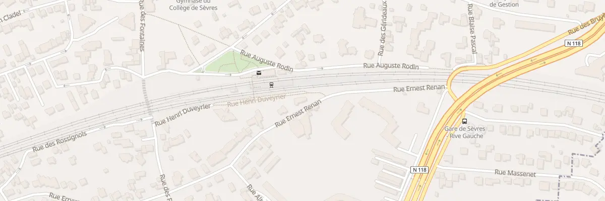 Plan du 4 Rue Ernest Renan à Sèvres
